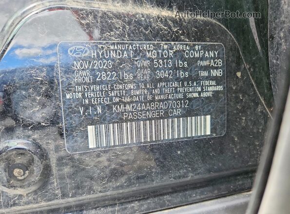 KMHM24AA8RA070312 2024 HYUNDAI IONIQ Black Widok komory silnika