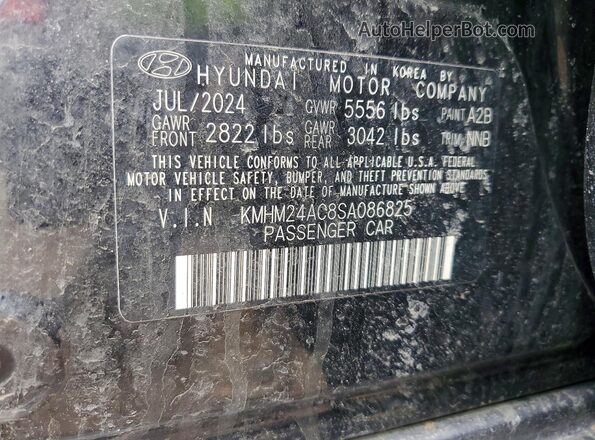 KMHM24AC8SA086825 2025 HYUNDAI IONIQ Черный Вид наклейки с VIN-кодом