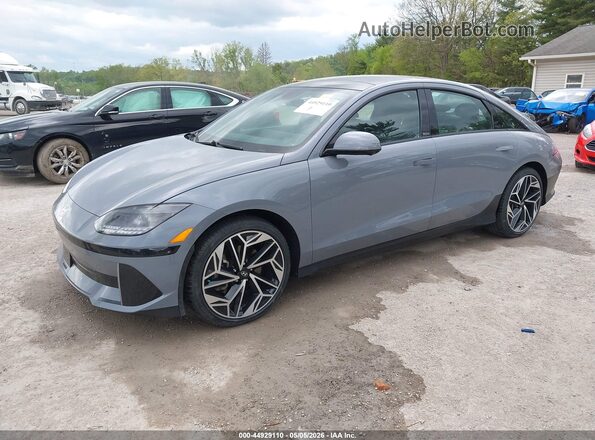 KMHM54AA2PA036676 2023 HYUNDAI IONIQ 6 Синий Передняя левая четверть