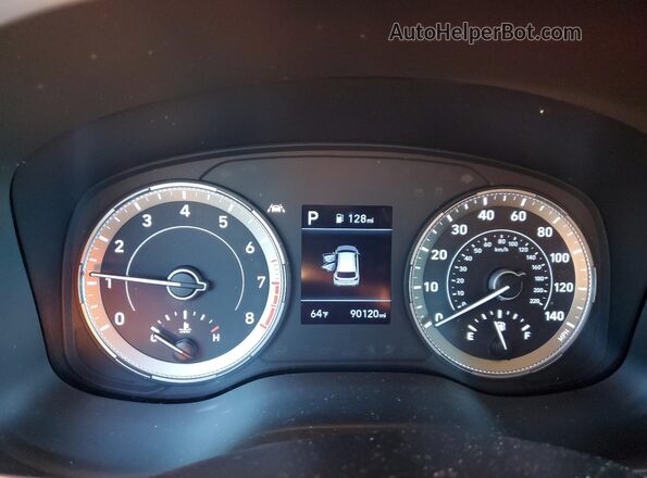 KMHRC8A32LU023052 2020 HYUNDAI VENUE Синий Вид щитка приборов