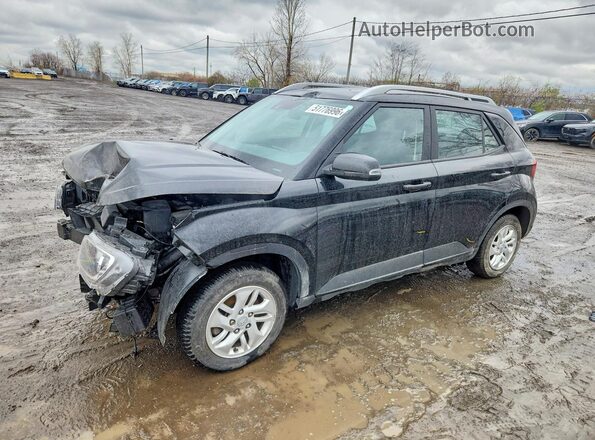 KMHRC8A33NU206706 2022 HYUNDAI VENUE Черный Передняя левая четверть