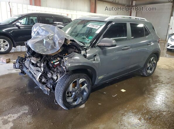 KMHRC8A36MU064401 2021 HYUNDAI VENUE Серый Передняя левая четверть