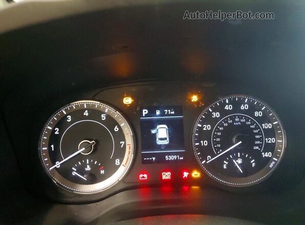 KMHRC8A36MU064401 2021 HYUNDAI VENUE Серый Вид щитка приборов