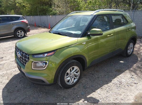 KMHRC8A38LU043791 2020 HYUNDAI VENUE Green წინა მარცხენა ხედი სამი მეოთხედიდან