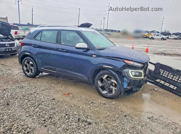 KMHRC8A38MU108205 2021 HYUNDAI VENUE Синий Передняя правая четверть