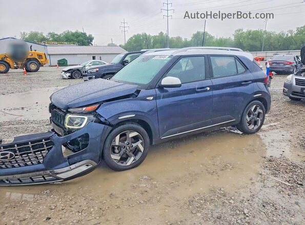 KMHRC8A38MU108205 2021 HYUNDAI VENUE Синий Передняя левая четверть