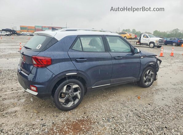 KMHRC8A38MU108205 2021 HYUNDAI VENUE Синий Задняя правая четверть