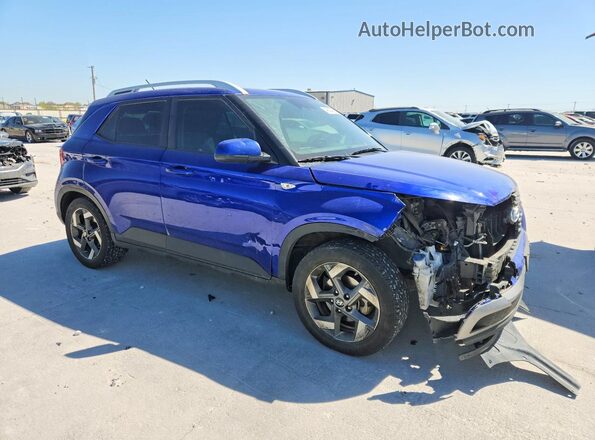 KMHRC8A38RU294447 2024 HYUNDAI VENUE Синий Передняя правая четверть