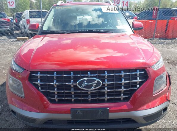 KMHRC8A39NU178877 2022 HYUNDAI VENUE Red Widok zestawu wskaźników