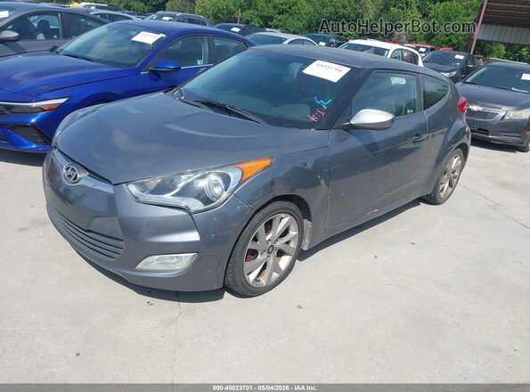 KMHTC6AD0HU306477 2017 HYUNDAI VELOSTER Серый Передняя левая четверть