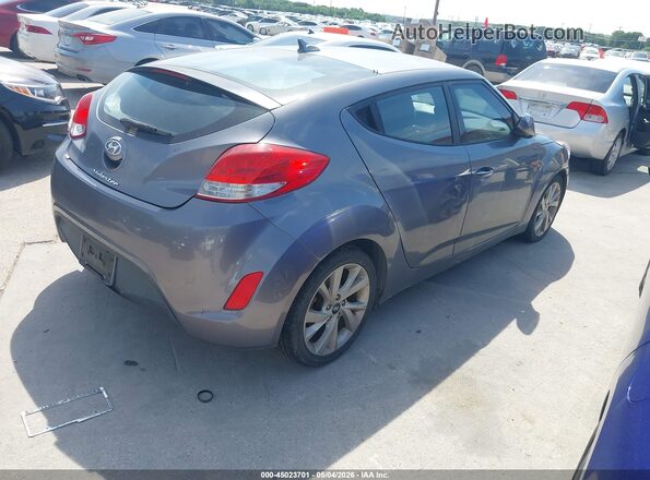 KMHTC6AD0HU306477 2017 HYUNDAI VELOSTER Серый Задняя правая четверть