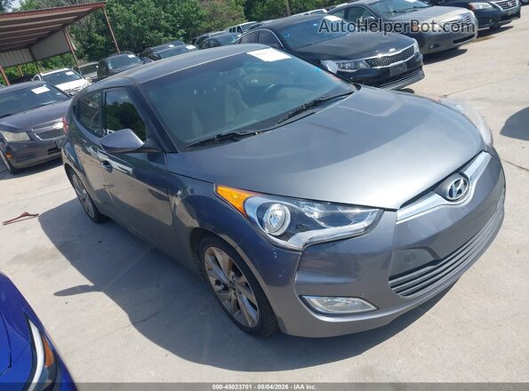 KMHTC6AD0HU306477 2017 HYUNDAI VELOSTER Серый Передняя правая четверть