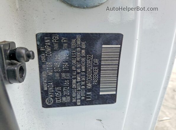 KMHTC6AD0HU308522 2017 HYUNDAI VELOSTER White Widok komory silnika