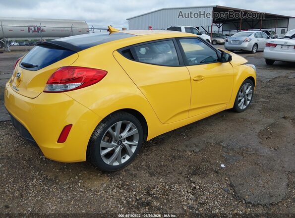 KMHTC6AD1GU290160 2016 HYUNDAI VELOSTER Желтый Задняя правая четверть