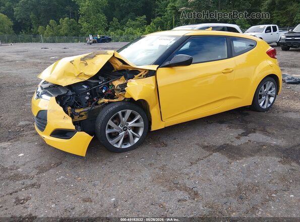 KMHTC6AD1GU290160 2016 HYUNDAI VELOSTER Желтый Передняя левая четверть