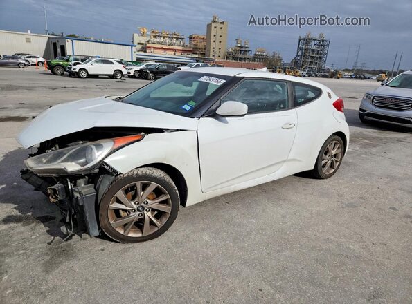 KMHTC6AD2HU305492 2017 HYUNDAI VELOSTER Белый Передняя левая четверть