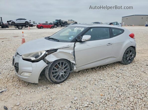 KMHTC6AD3GU283453 2016 HYUNDAI VELOSTER Silver წინა მარცხენა ხედი სამი მეოთხედიდან