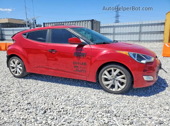 KMHTC6AD3HU305646 2017 HYUNDAI VELOSTER Red Delantero derecho