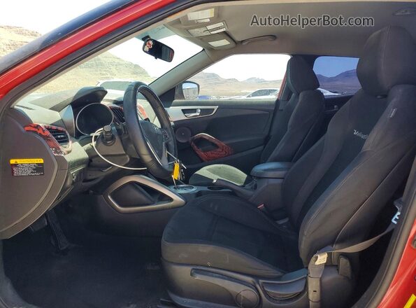 KMHTC6AD3HU305646 2017 HYUNDAI VELOSTER Red Vista interior delantera