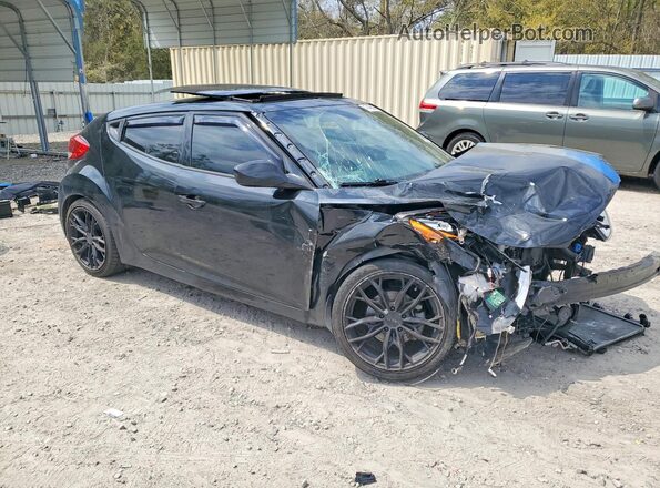 KMHTC6AD3HU323564 2017 HYUNDAI VELOSTER Черный Передняя правая четверть