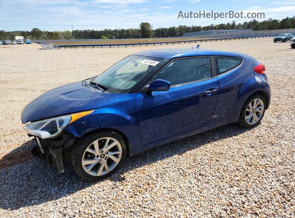KMHTC6AD4HU322391 2017 HYUNDAI VELOSTER Синий Передняя левая четверть