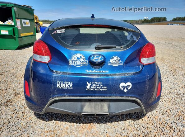 KMHTC6AD4HU322391 2017 HYUNDAI VELOSTER Синий Вид сзади