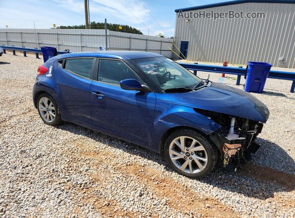 KMHTC6AD4HU322391 2017 HYUNDAI VELOSTER Синий Передняя правая четверть