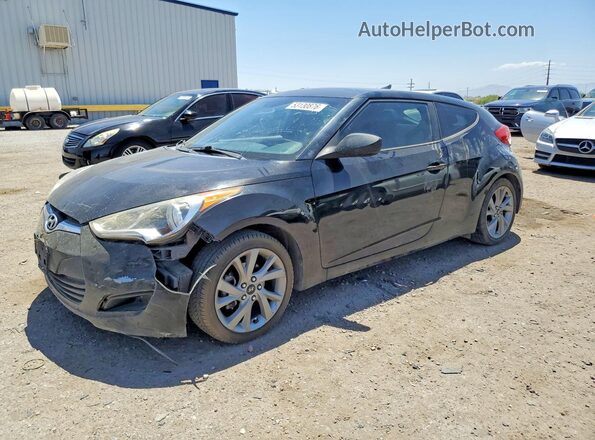 KMHTC6AD5GU291313 2016 HYUNDAI VELOSTER Black Przód lewy