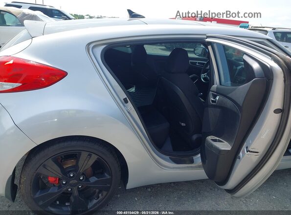 KMHTC6AD5HU314767 2017 HYUNDAI VELOSTER Silver Widok naklejki z numerem VIN