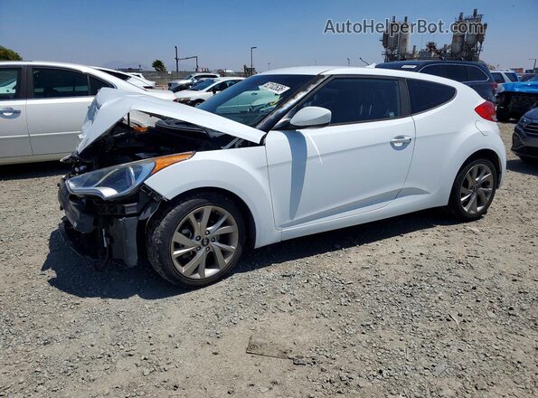 KMHTC6AD5HU314865 2017 HYUNDAI VELOSTER Белый Передняя левая четверть