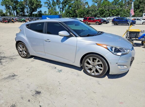 KMHTC6AD7HU306279 2017 HYUNDAI VELOSTER Silver Передня права чверть