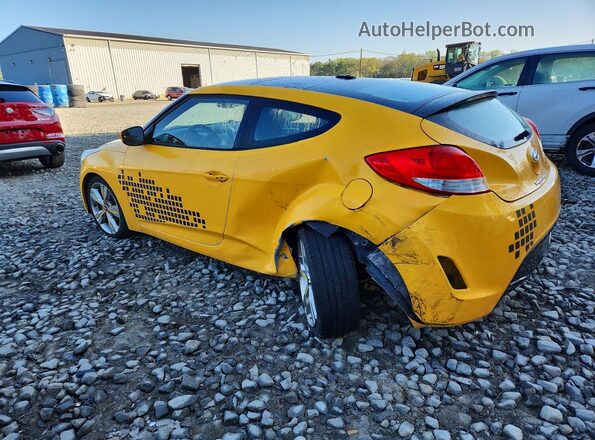 KMHTC6AD7HU320960 2017 HYUNDAI VELOSTER Желтый Задняя левая четверть