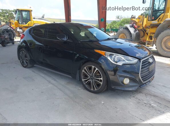 KMHTC6AE0GU269258 2016 HYUNDAI VELOSTER Черный Передняя правая четверть