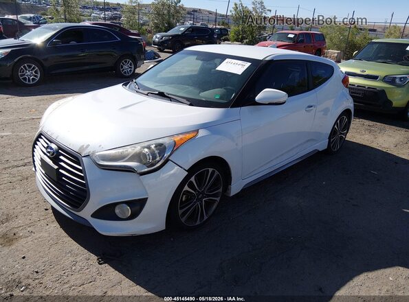 KMHTC6AE2GU249139 2016 HYUNDAI VELOSTER White Vista tres cuartos delantera izquierda