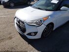 2016 Hyundai Veloster Turbo White vin: KMHTC6AE2GU249139