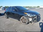 2016 Hyundai Veloster Turbo Black vin: KMHTC6AE2GU255586