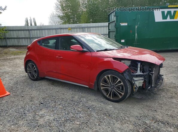 KMHTC6AE2GU263882 2016 HYUNDAI VELOSTER Красный Передняя правая четверть