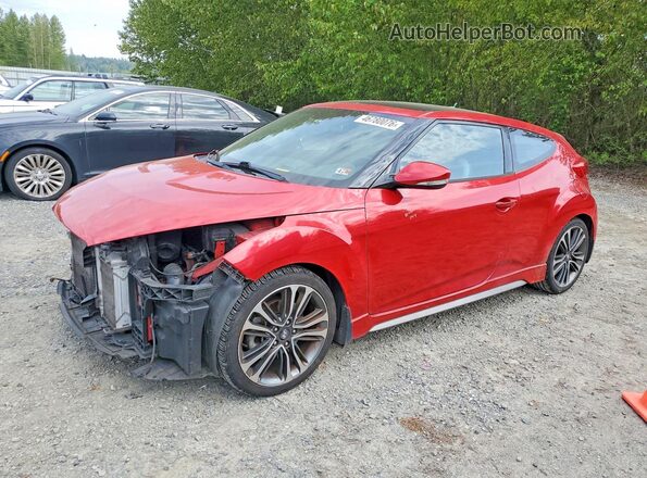 KMHTC6AE2GU263882 2016 HYUNDAI VELOSTER Красный Передняя левая четверть