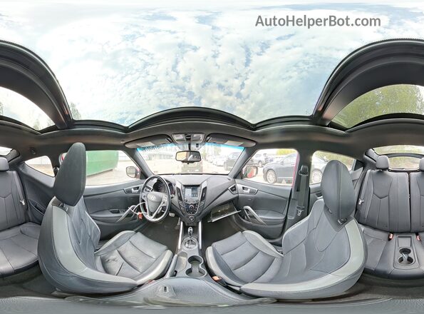 KMHTC6AE2GU263882 2016 HYUNDAI VELOSTER Красный Панорамный вид салона 360°