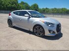 2016 Hyundai Veloster Turbo Silver vin: KMHTC6AE2GU272887