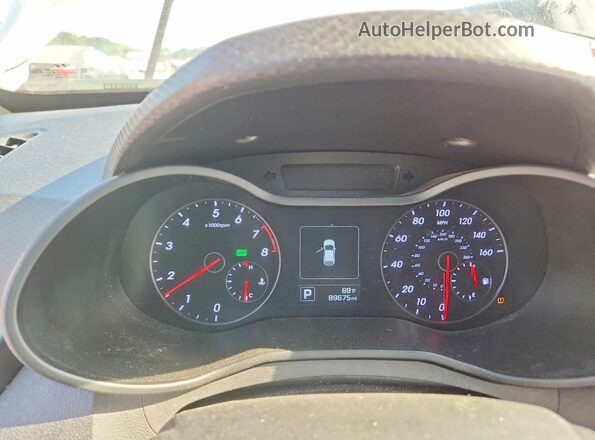 KMHTC6AE2GU302454 2016 HYUNDAI VELOSTER Белый Вид щитка приборов