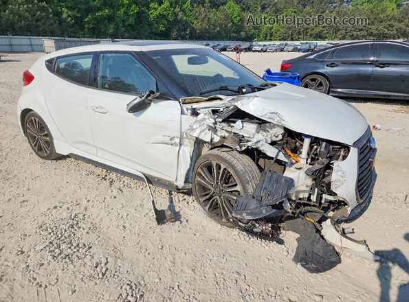 KMHTC6AE2GU302454 2016 HYUNDAI VELOSTER Белый Передняя правая четверть