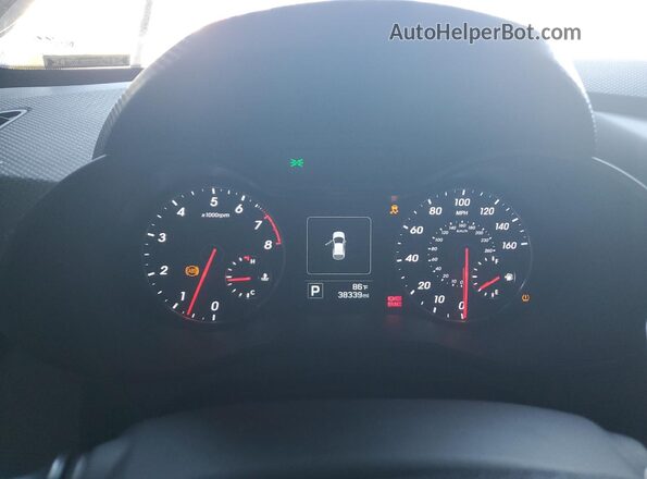 KMHTC6AE2HU310359 2017 HYUNDAI VELOSTER Синий Вид щитка приборов