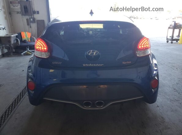 KMHTC6AE2HU310359 2017 HYUNDAI VELOSTER Синий Вид сзади