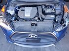 2017 Hyundai Veloster Turbo Синий vin: KMHTC6AE2HU310359
