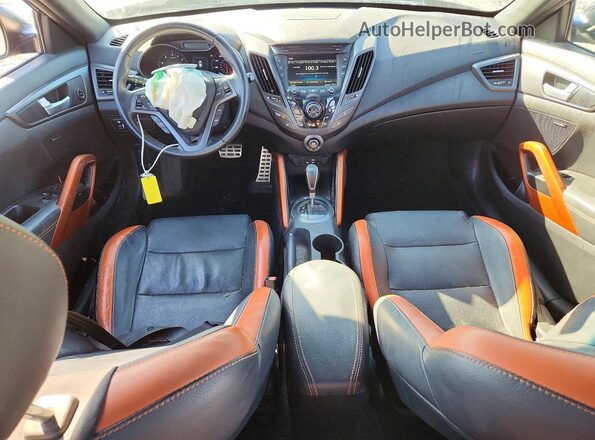 KMHTC6AE3GU278584 2016 HYUNDAI VELOSTER Black Vista del salpicadero