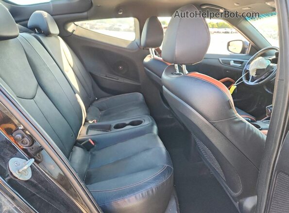KMHTC6AE3GU278584 2016 HYUNDAI VELOSTER Black Vista de los asientos traseros