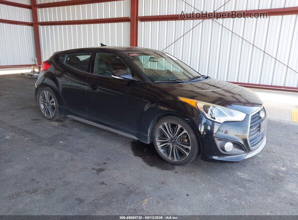 KMHTC6AE3GU292288 2016 HYUNDAI VELOSTER Black წინა მარჯვენა