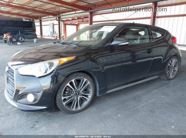 KMHTC6AE3GU292288 2016 HYUNDAI VELOSTER Black წინა ხედი