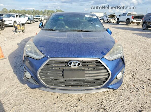 KMHTC6AE5GU261527 2016 HYUNDAI VELOSTER Blue წინა ხედი